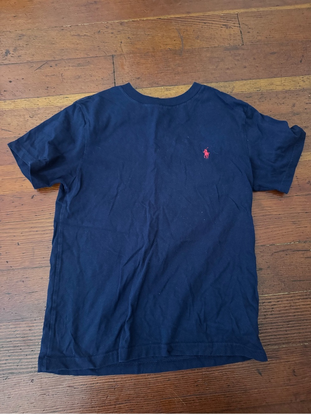 Polo Ralph Lauren Boys Navy T-Shirt with Red Pony Logo
